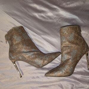 Steve Madden Metallic Brown Heeled Boots